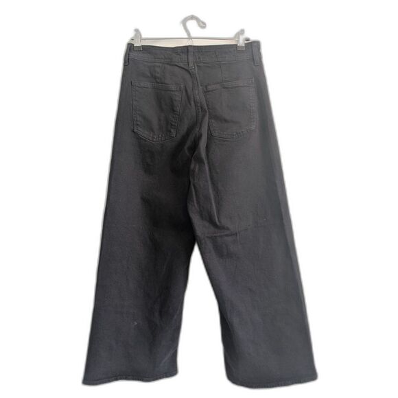 Women's High-Rise Sailor Wide Leg Jeans - Universal Thread - Black Size 8 - Picture 2 of 6